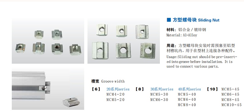 方母、規格、示范圖