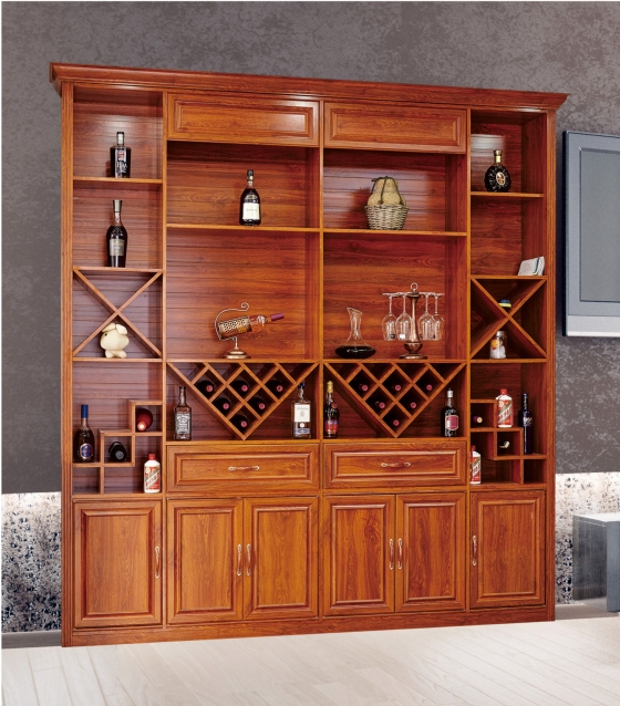 全鋁酒柜-01（風格：中式；顏色：金橡）