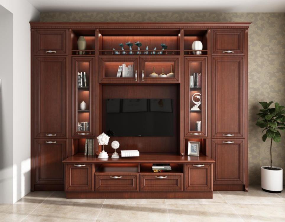 全鋁電視柜-01（風(fēng)格：中式；顏色：金橡）